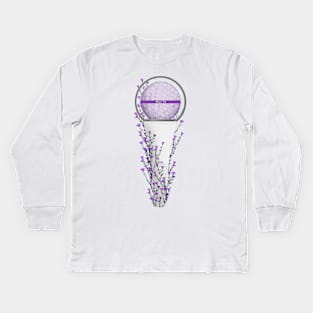 Sunmi Floral Lightstick kpop Kids Long Sleeve T-Shirt